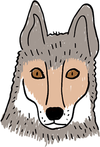 Wolfshond | Illustratie Wendy Panders